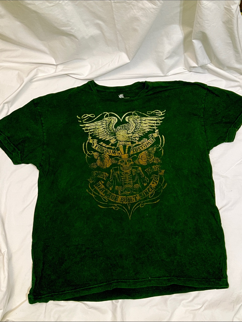 Men's Dark Blue/Black Rock & Republic Graphic Tee with Eagle Crest XXL